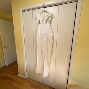 Women’s White Denim Overalls - Classic Relaxed Fit by Madewell XXL